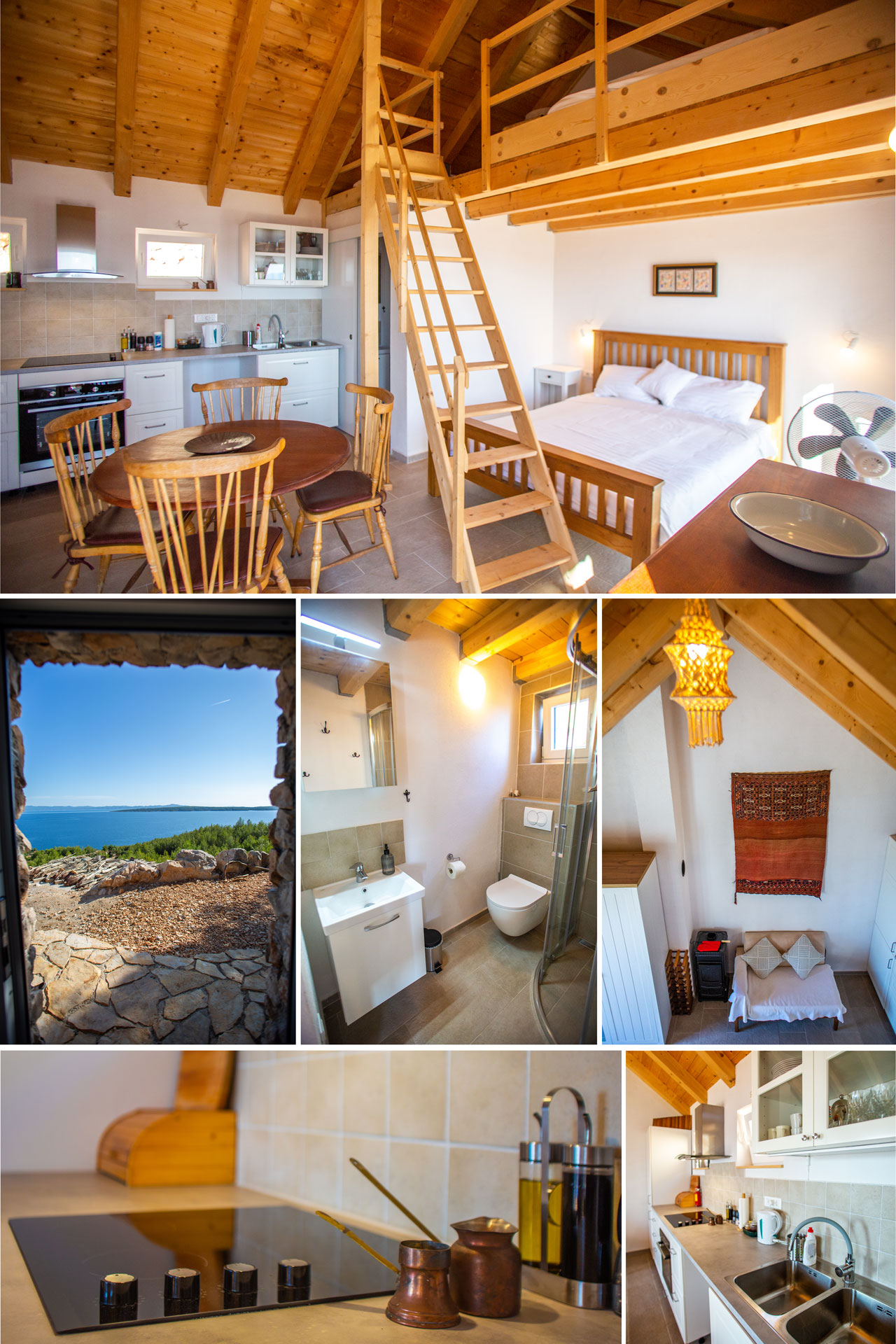 Bedroom C with mezzanine, private kitchen and shower room/toilet