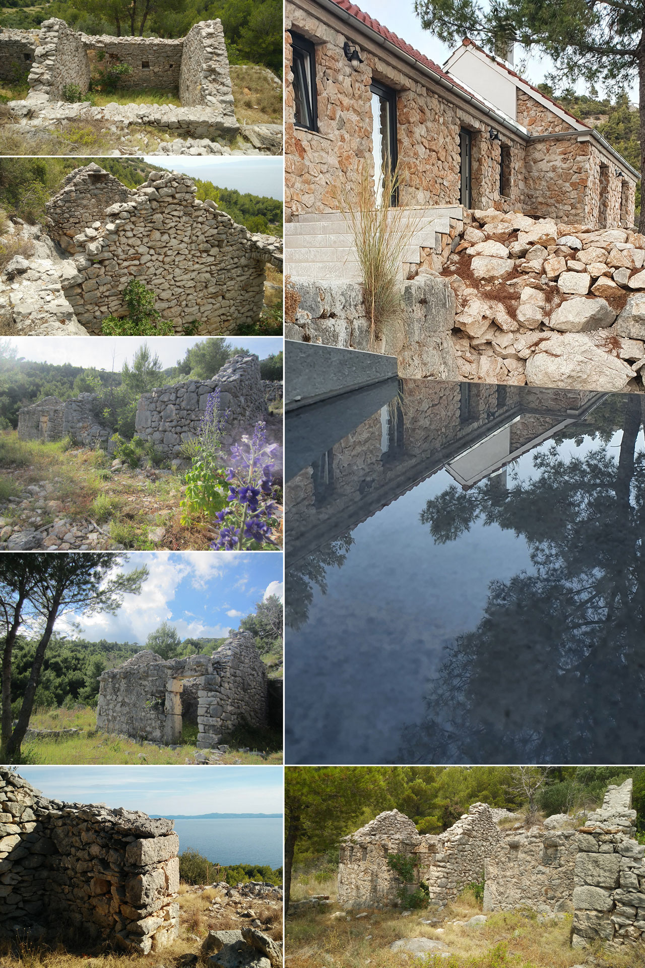Ruins rebuilt with original stone