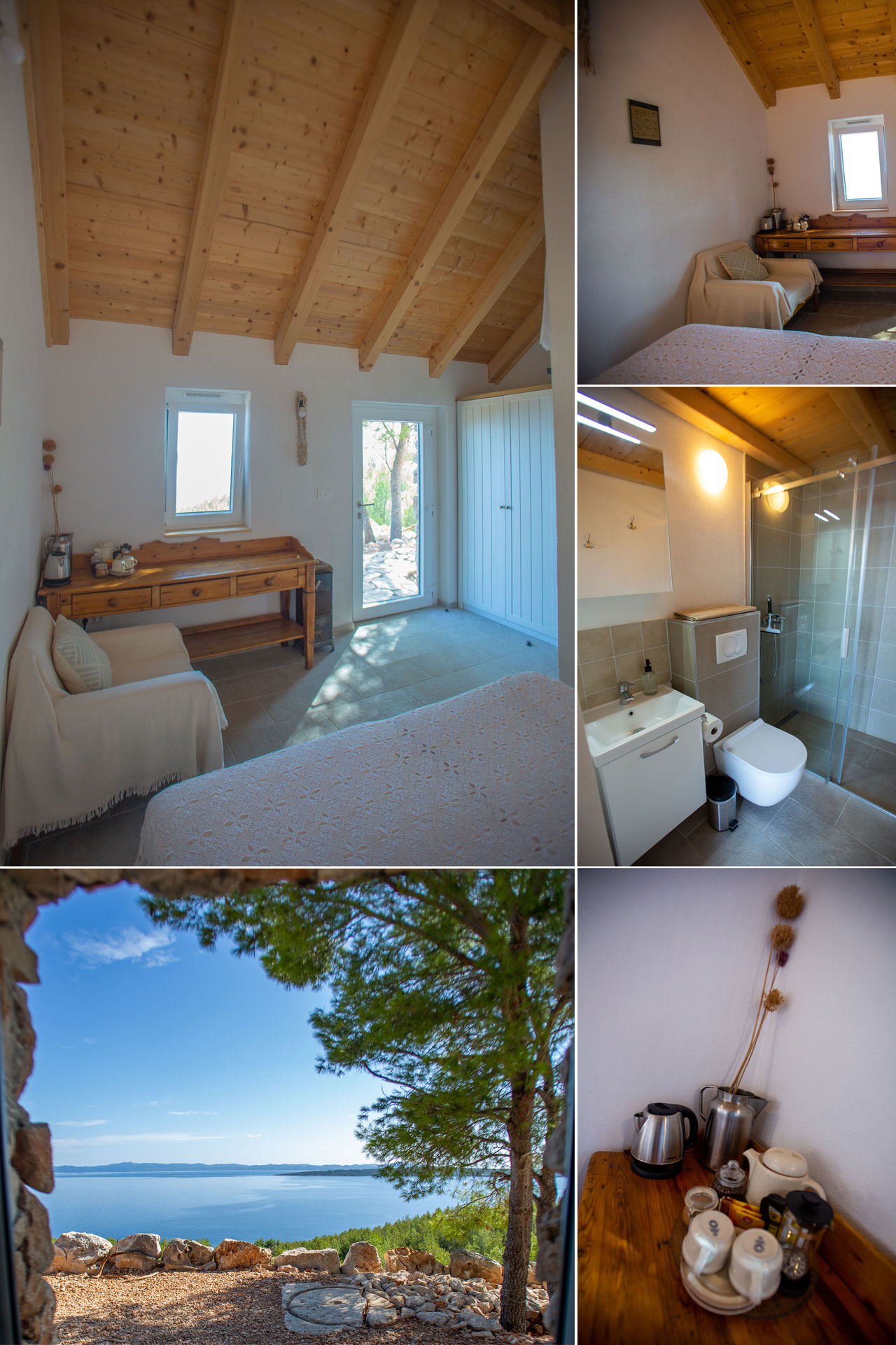 Bedrooms A and B with private shower/toilet