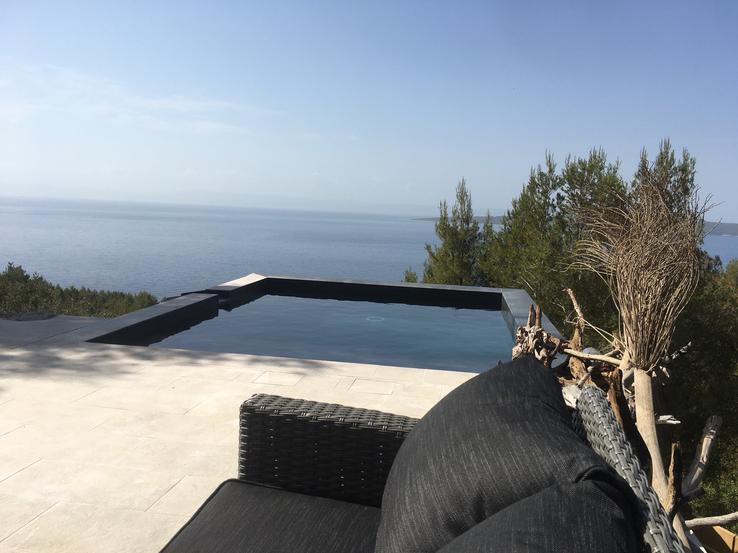 Private terrace and pool